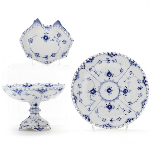 three-pieces-of-royal-copenhagen-i-blue-lace-i-porcelain