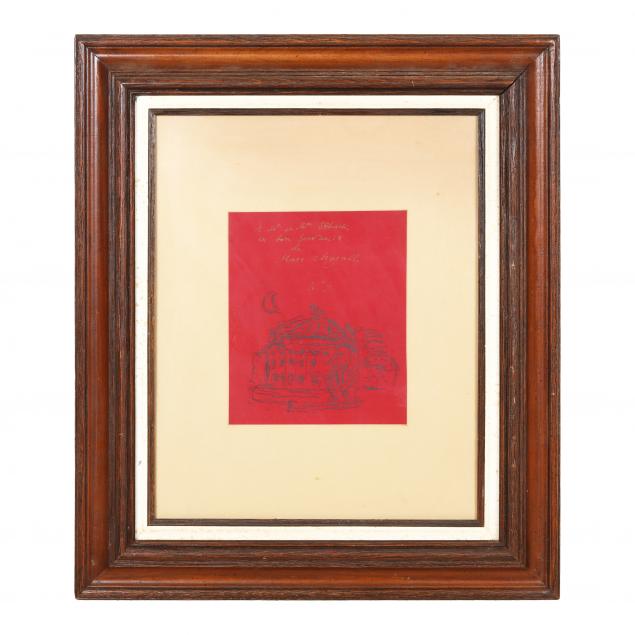 inscribed-chagall-book-cover-framed-for-display