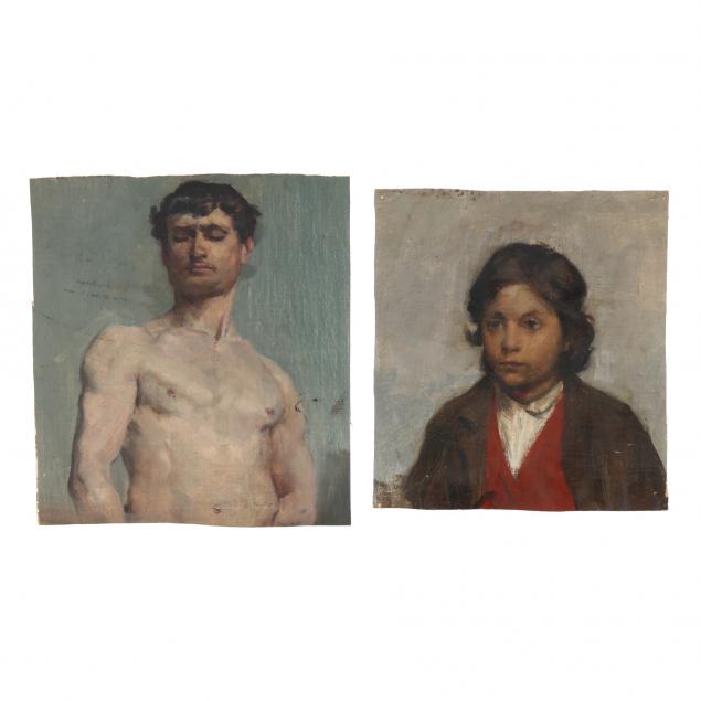 french-school-early-20th-century-two-portraits