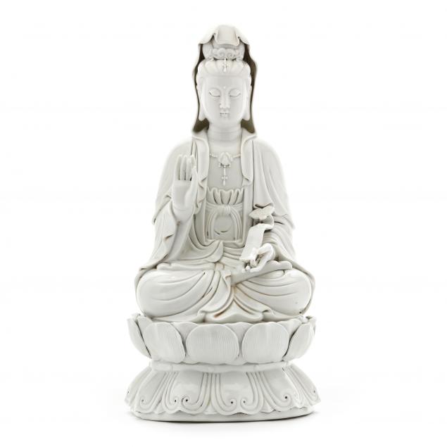 chinese-blanc-de-chine-guanyin-sculpture