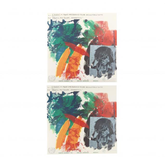 robert-rauschenberg-1925-2008-pair-of-i-earth-summit-i-posters