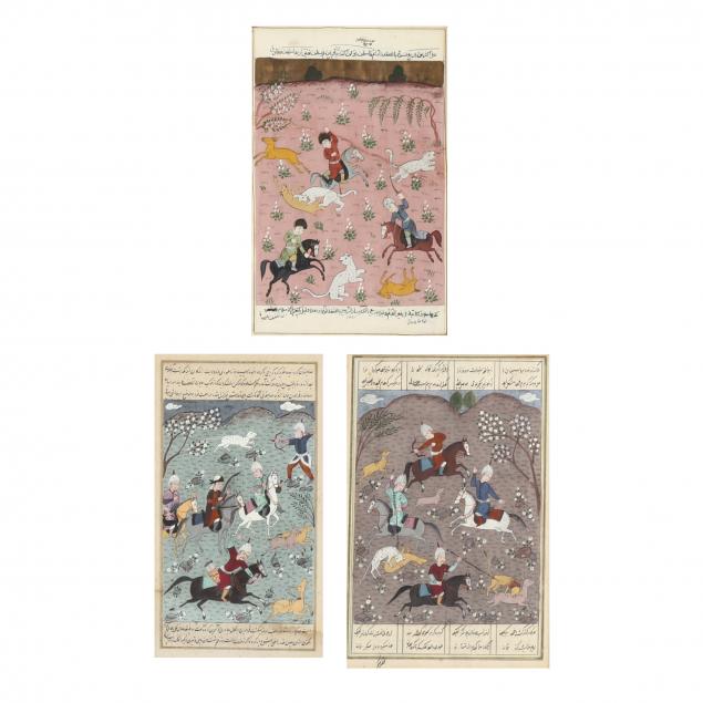 three-persian-miniature-paintings