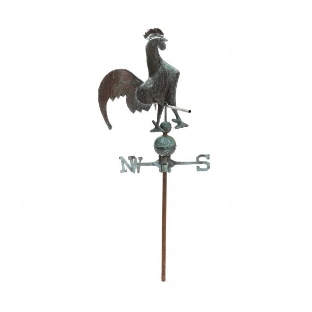 a-copper-hollow-bodied-rooster-weathervane
