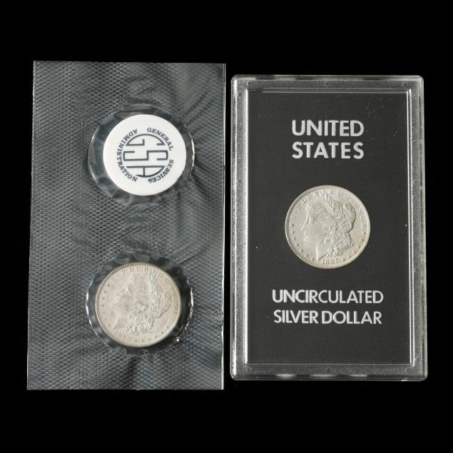 two-2-morgan-silver-dollars-in-general-services-administration-packaging