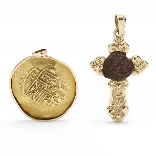 two-gold-pendants