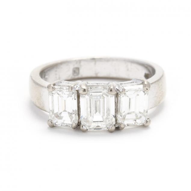 white-gold-and-three-stone-diamond-ring