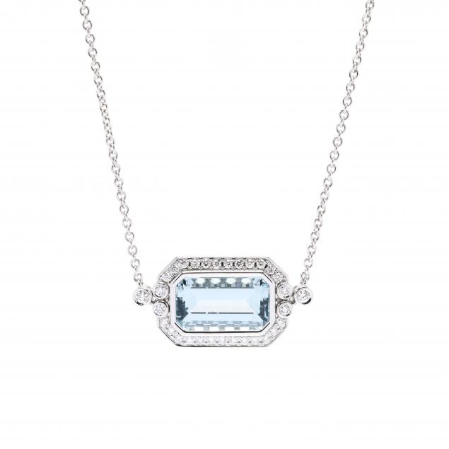 white-gold-aquamarine-and-diamond-necklace