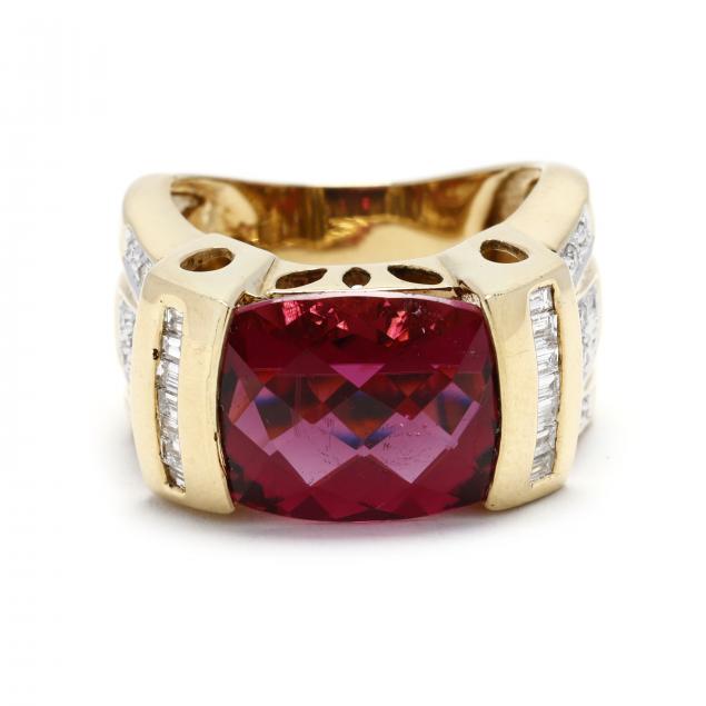 gold-pink-tourmaline-and-diamond-ring