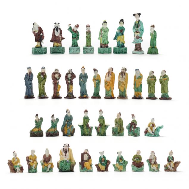 large-assortment-of-chinese-export-miniature-ceramic-figures