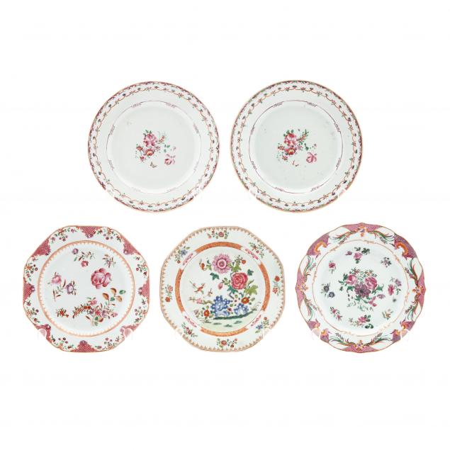 a-group-of-five-chinese-export-porcelain-dishes