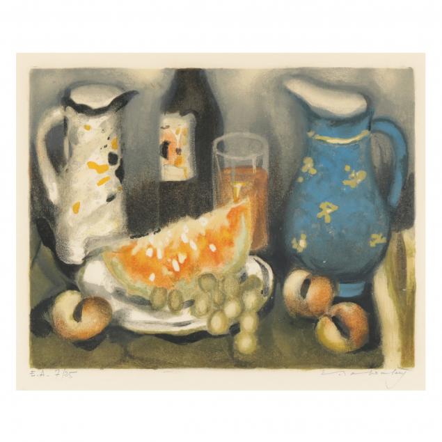 eugene-baboulene-french-1905-1994-i-still-life-with-melon-and-pitcher-i