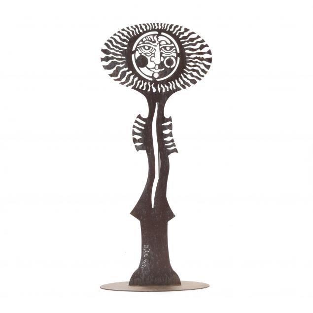 don-drumm-oh-nc-b-1935-five-foot-outdoor-iron-sunflower-sculpture