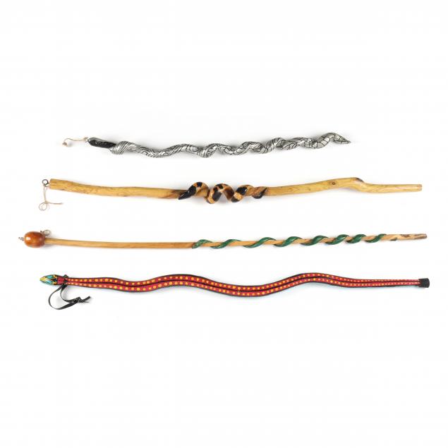 group-of-folk-art-snake-canes