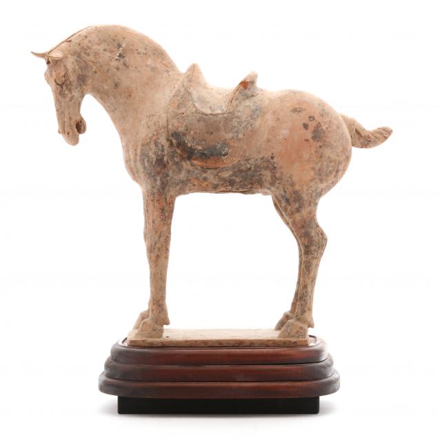 a-chinese-funerary-tomb-sculpture-of-a-horse