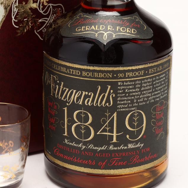 Old Fitzgerald 1849 Whiskey Gerald Ford Bottle (Proceeds to