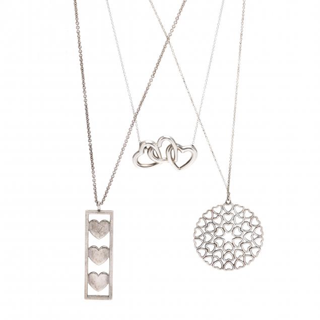 three-sterling-silver-heart-motif-necklaces-tiffany-co