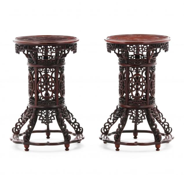 pair-of-chinese-carved-and-reticulated-wood-stands