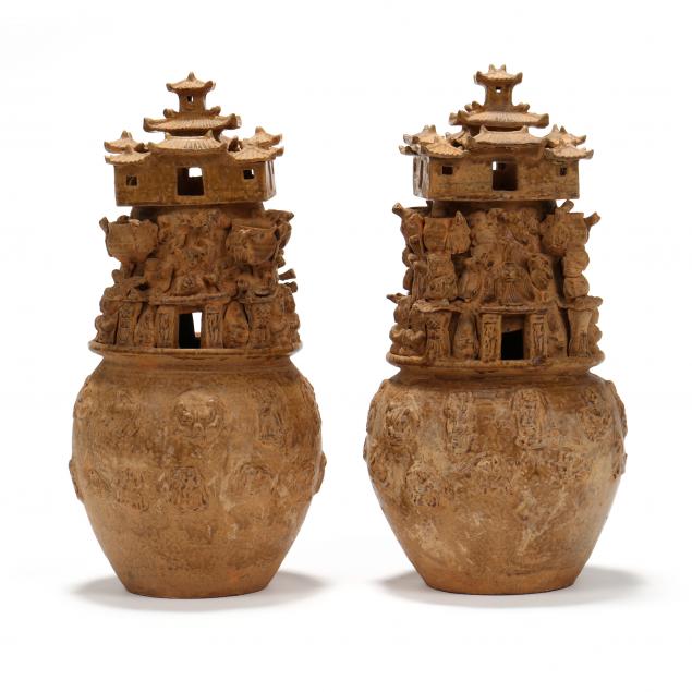 a-pair-of-chinese-i-hunping-i-funerary-urns