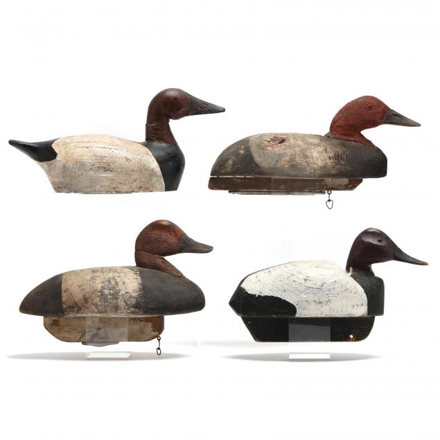 four-michigan-canvasback-decoys