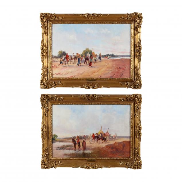 c-chevalier-continental-school-late-19th-century-pair-of-orientalist-landscapes
