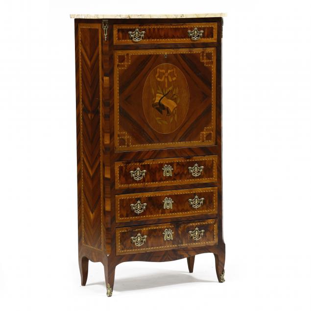 antique-french-marquetry-inlaid-rosewood-marble-top-abattant