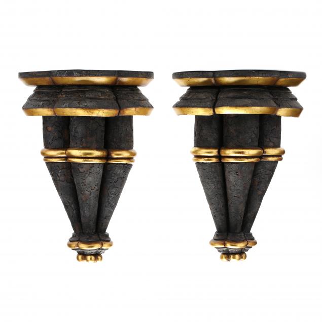 a-pair-of-ebonized-and-giltwood-wall-brackets