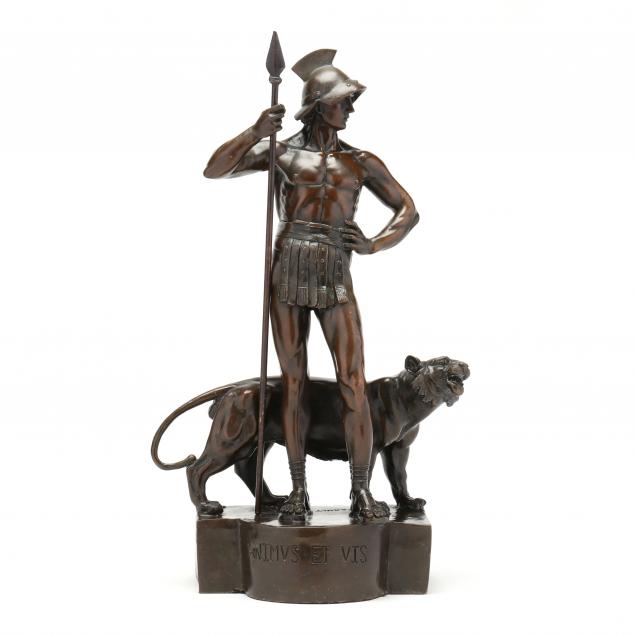 a-patinated-bronze-model-of-gladiator-and-tiger-i-animus-et-vis-i