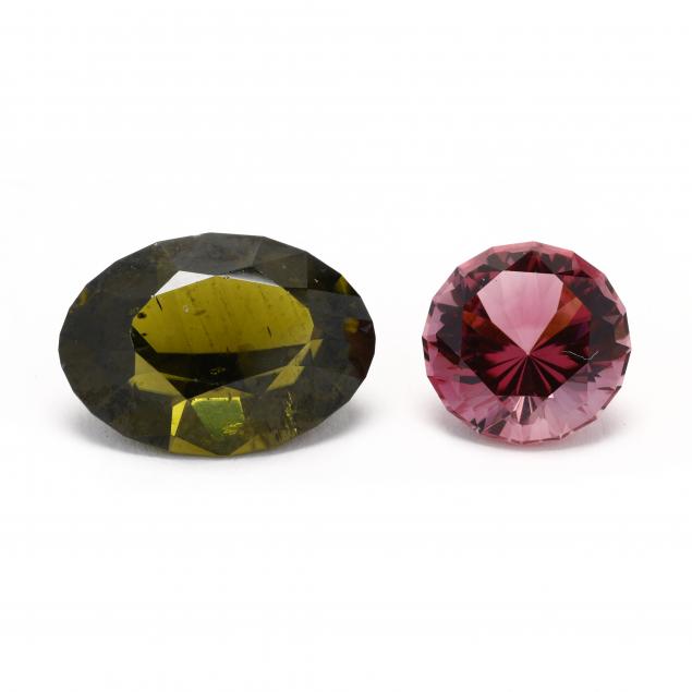 a-loose-pink-tourmaline-and-a-loose-peridot