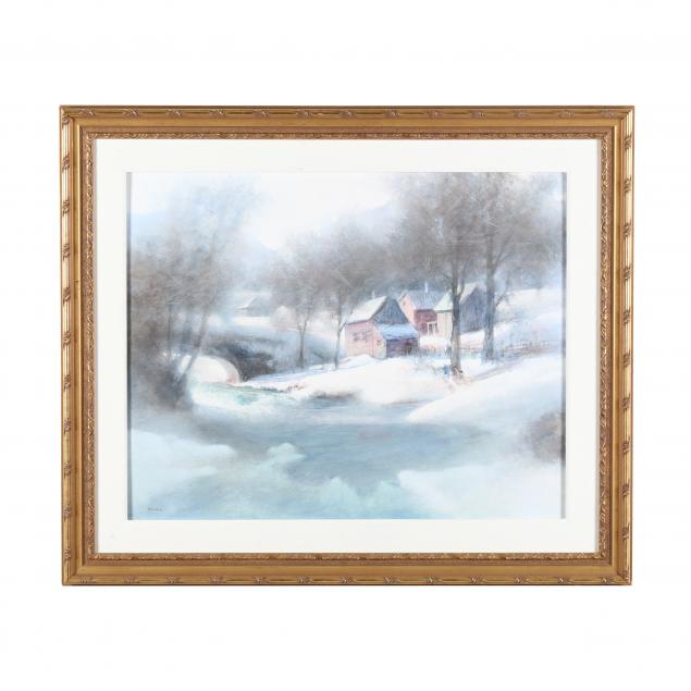 richard-derwitsch-american-20th-21st-century-mill-in-winter