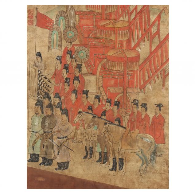 a-chinese-painting-of-a-procession