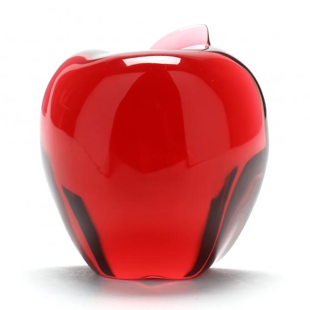 a-baccarat-crystal-sliced-apple-paperweight