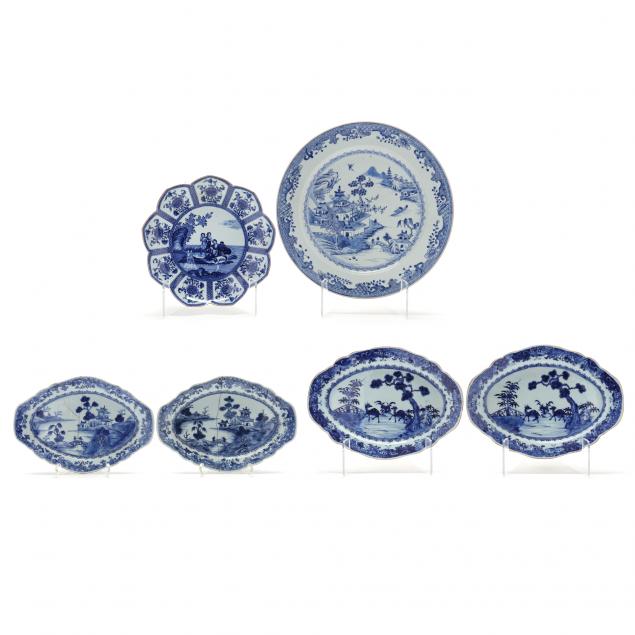 a-large-collection-of-chinese-export-blue-and-white-porcelain