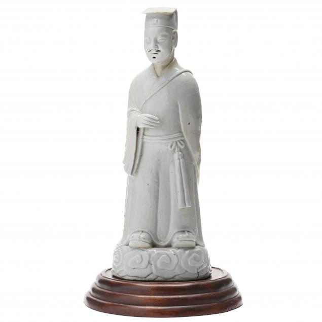 a-chinese-blanc-de-chine-sculpture-of-a-scholar