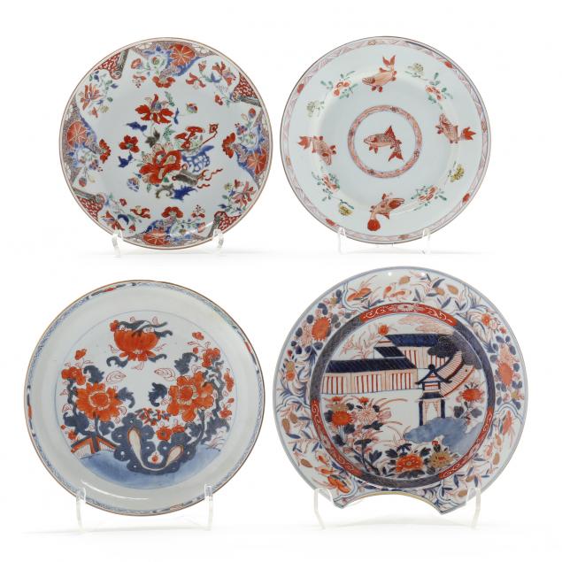 four-chinese-export-porcelain-dishes