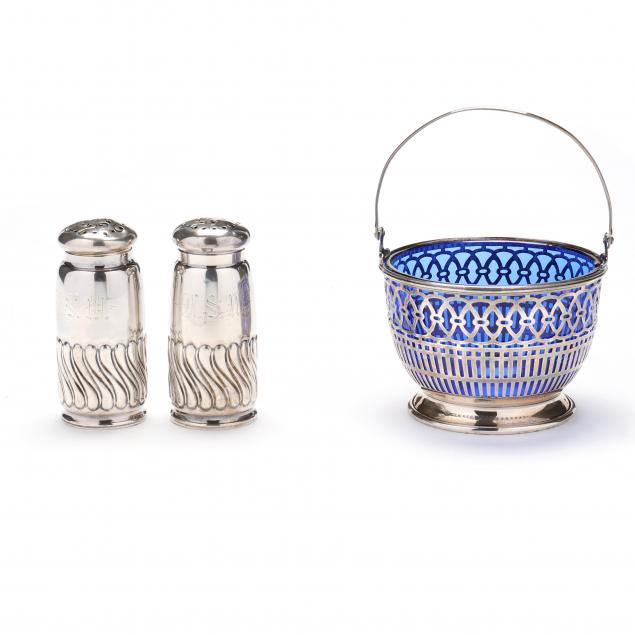 group-of-american-sterling-silver-salt-and-pepper-shakers-and-sugar-basket