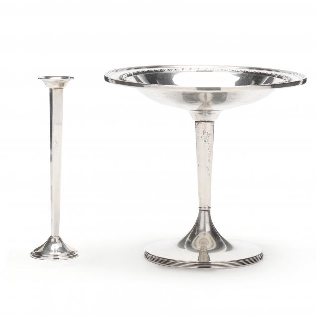 an-american-sterling-silver-bud-vase-and-tazza