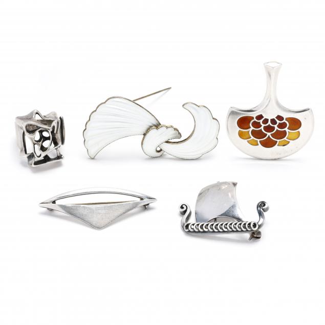 five-sterling-silver-scandinavian-jewelry-items