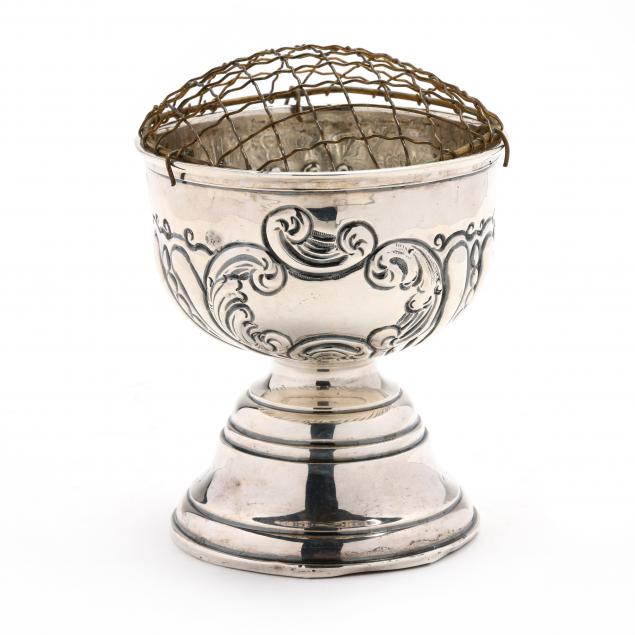 an-edwardian-silver-pedestal-bowl-with-flower-frog