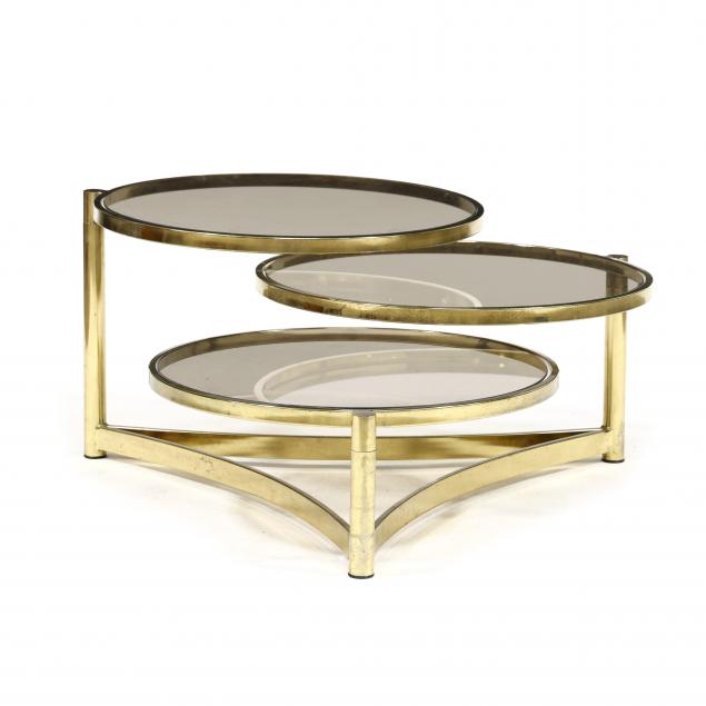 milo-baughman-american-1923-2003-swivel-top-brass-and-glass-coffee-table