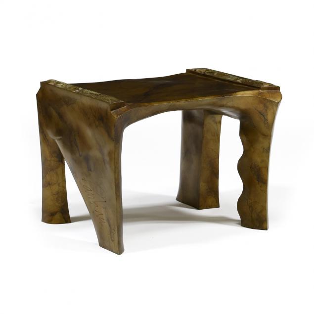 richard-pankratz-american-20th-century-i-shoes-off-i-sculptural-bronze-bench