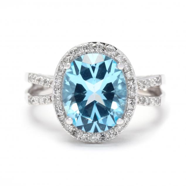 white-gold-blue-topaz-and-diamond-ring