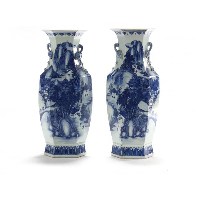 a-pair-of-chinese-tall-porcelain-blue-and-white-landscape-vases