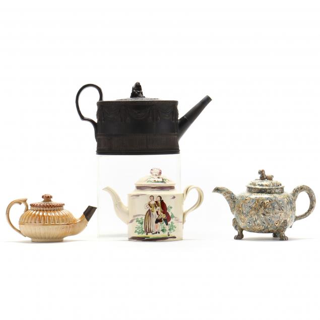 four-antique-english-teapots