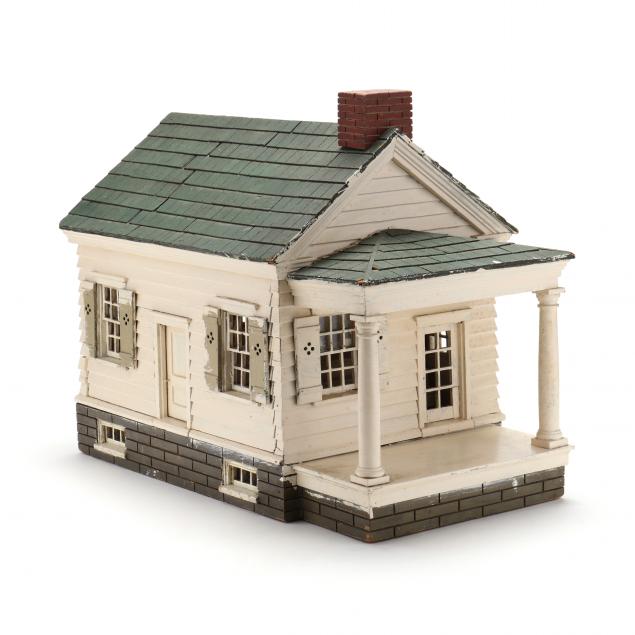vintage-architectural-model-of-a-19th-century-house