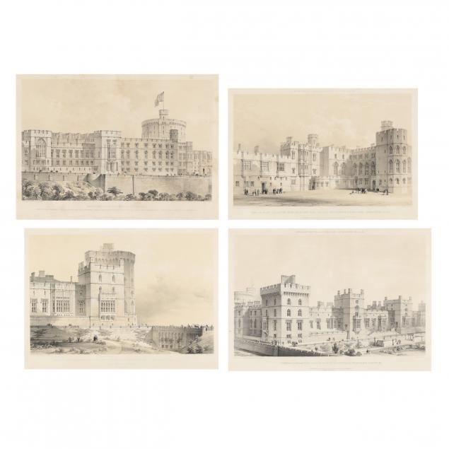 michael-gandy-and-benjamin-baud-english-mid-19th-century-four-plates-from-i-gandy-and-baud-s-illustrations-of-windsor-castle-i