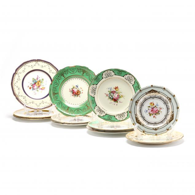 eleven-varied-royal-crown-derby-plates
