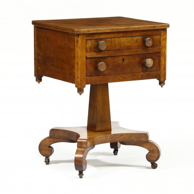 american-classical-cherry-two-drawer-work-table