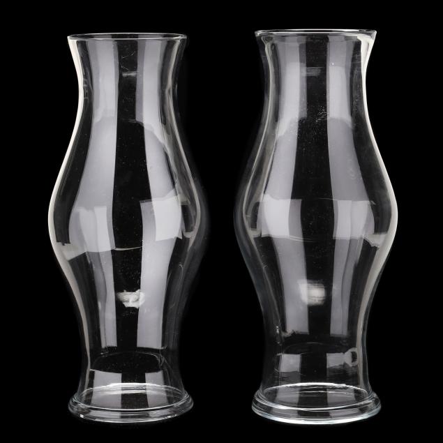 pair-of-blown-glass-hurricane-shades