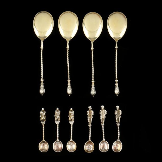 collection-of-800-silver-apostle-and-twisted-handle-spoons