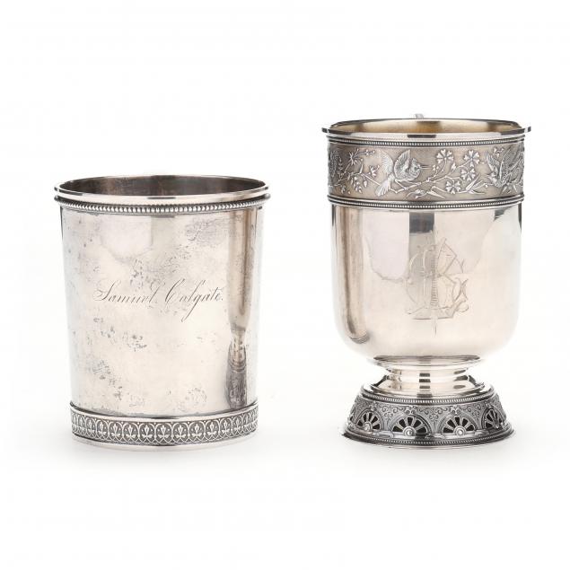 two-american-sterling-silver-cups-19th-century